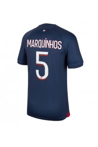 Fotbalové Dres Paris Saint-Germain Marquinhos #5 Domácí Oblečení 2023-24 Krátký Rukáv